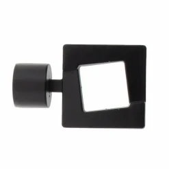 Lot de 2 embouts tringle (D28 mm) Lino Upper east side Noir mat
