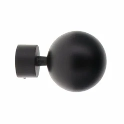 Lot de 2 embouts tringle (D28 mm) Lino Gaia Noir mat