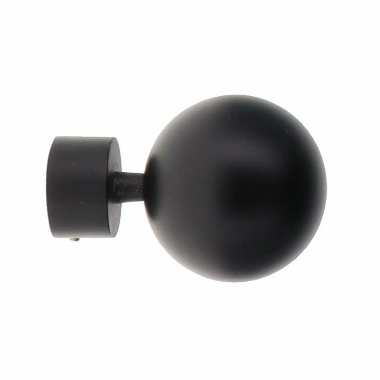 Lot de 2 embouts tringle (D28 mm) Lino Gaia Noir mat