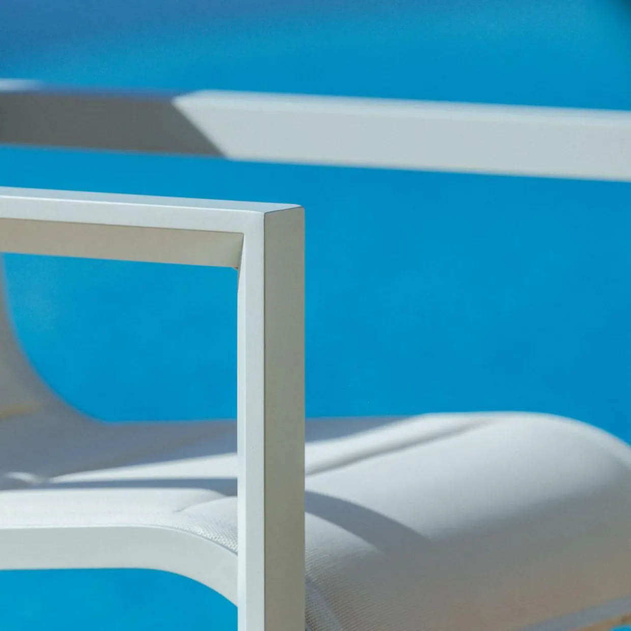Lot de 2 fauteuils de jardin en aluminium Elba Blanc