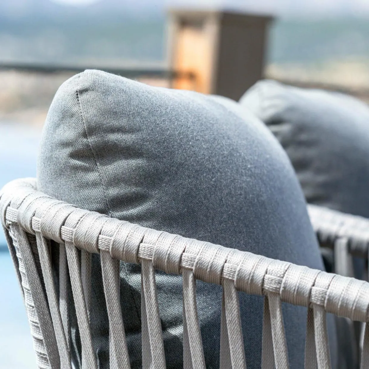 Lot de 2 fauteuils de jardin en aluminium Amalfi Gris anthracite