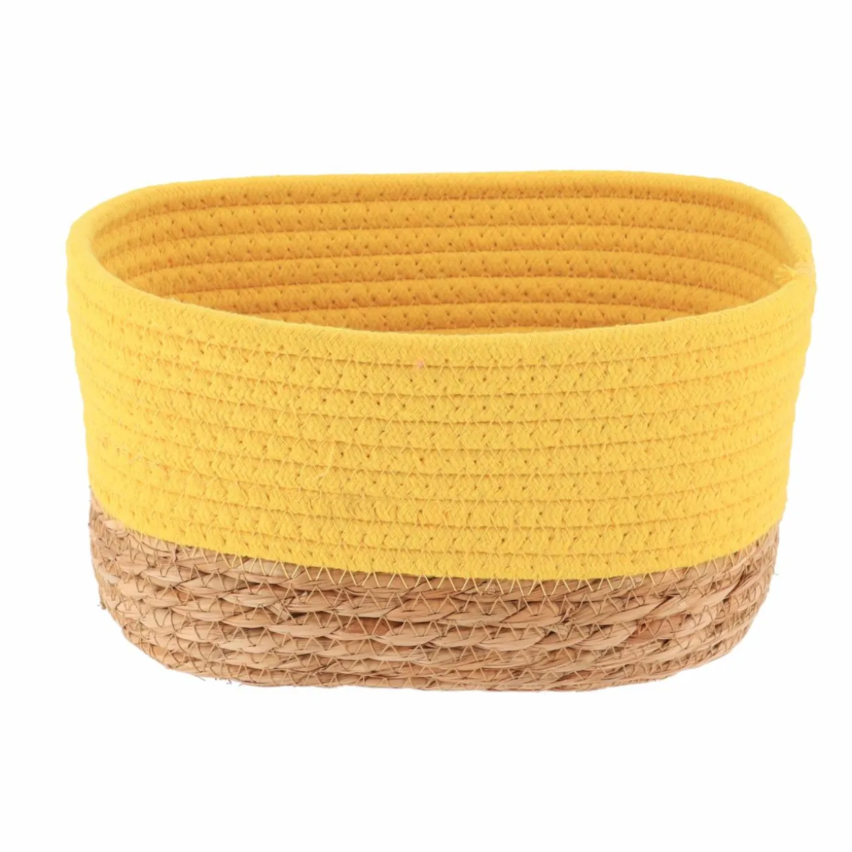 Lot de 3 paniers de rangement (H13 cm) Timeless Jaune moutarde