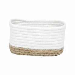 Lot de 3 paniers de rangement (H13 cm) Timeless Blanc
