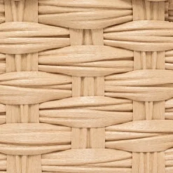 Lot de 3 paniers de rangement tressés hauts (30 x 21 cm) Garlic Beige