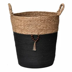 Lot de 3 paniers à linge (H45 cm) Jya Noir