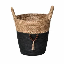 Lot de 3 paniers à linge (H45 cm) Jya Noir