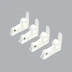 Lot de 4 pinces pour Nappes Blanc