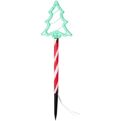 Lot de 5 piquets lumineux à piles 45 LED (H44 cm) Sapins Candy Multicolore