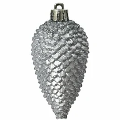 Lot de 6 pommes de pin à suspendre (H8 cm) Alpine Bleu vaporeux