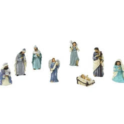 Lot de 8 santons (Hauteur 9 cm) de Clémence