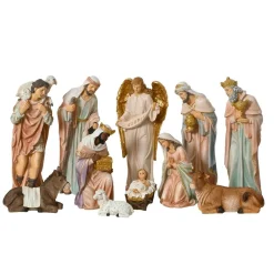 Lot de 11 santons (Hauteur 30 cm) de Jeanne