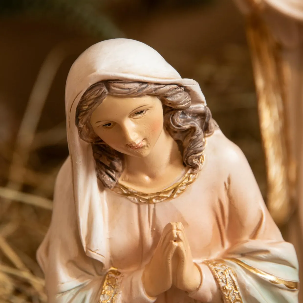 Lot de 11 santons (Hauteur 30 cm) de Jeanne