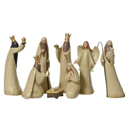 Lot de 8 santons (Hauteur 20 cm) de Juliette