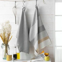 Lot de 3 serviettes coton tissé (40 x 40 cm) Iliabe Blanches