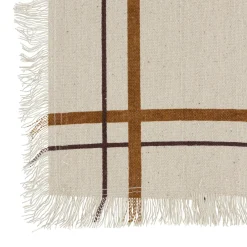 Lot de 2 serviettes coton (40 x 40 cm) Ray Beige