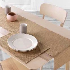 Lot de 2 sets de table jute (33 x 45 cm) Modalie Beige