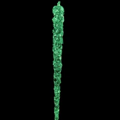 Lot de 4 stalactites de Noël à suspendre (H15 cm) Brillent dans le noir