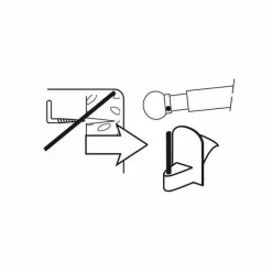 Lot de 4 supports adhésifs Transparent