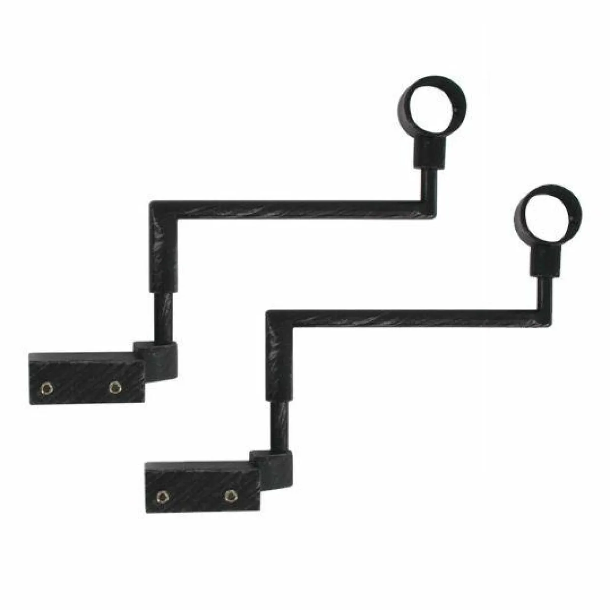 Lot de 2 supports Fix'vit (L180 - D20 mm) Noir