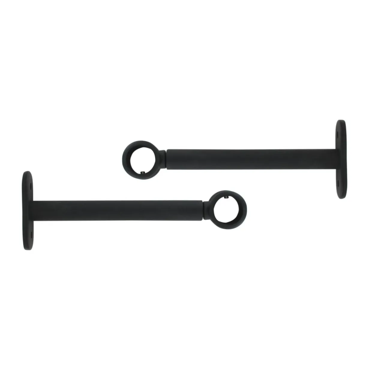 Lot de 2 supports tringles extensibles (L150 - L190 / D20 mm) Jim Noir mat