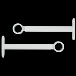 Lot de 2 supports tringles extensibles (L150 - L190 / D20 mm) Jim Blanc mat