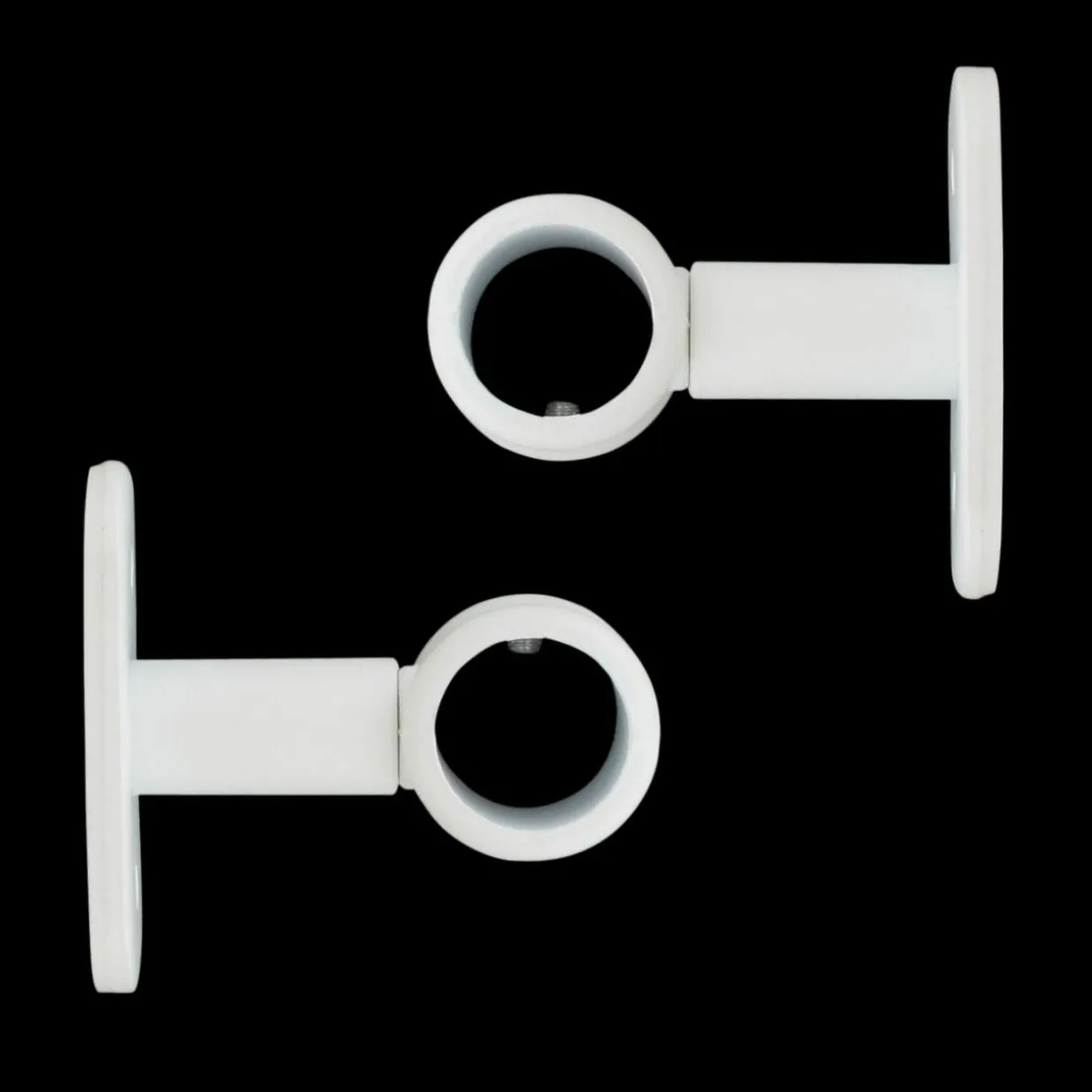 Lot de 2 supports tringles (L50 / D20 mm) Jim Blanc mat