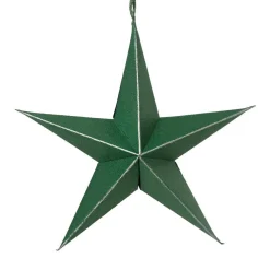 Lot de 4 suspensions en papier (D15 cm) Astre de Papier Vert romarin