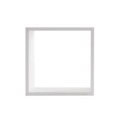 Lot de 3 étagères bois (H24-27-30 cm) Cube Blanc