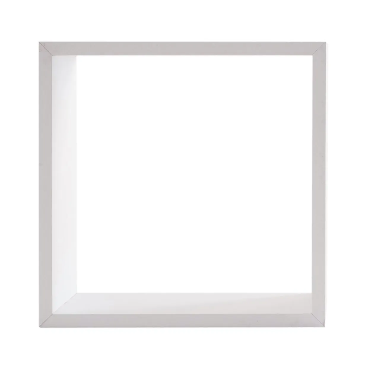 Lot de 3 étagères bois (H24-27-30 cm) Cube Blanc