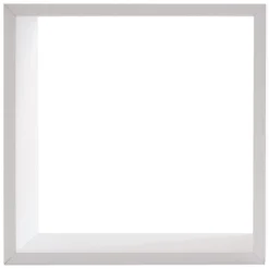 Lot de 3 étagères bois (H24-27-30 cm) Cube Blanc