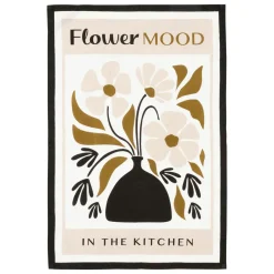 Lot de 3 torchons coton (45 x 70 cm) Twist Noir