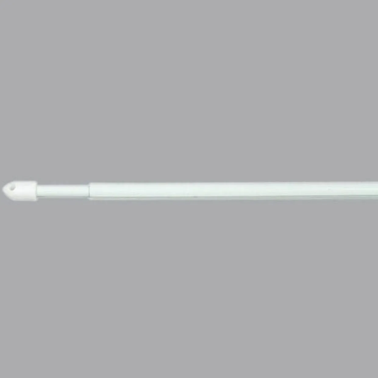 Lot de 2 tringles extensibles rondes (60 à 80 cm) Blanc