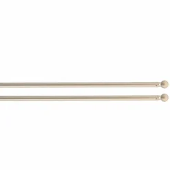Lot de 2 tringles voilage extensibles rondes (L40 à 600 cm) Rona Or