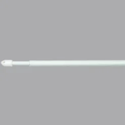 Lot de 2 tringles voilage extensibles rondes (L40 à 60 cm) Rona Blanche