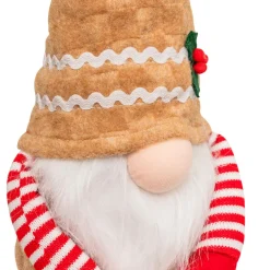 Lutin assis (H50 cm) Gourmand Pain d'épices Marron clair
