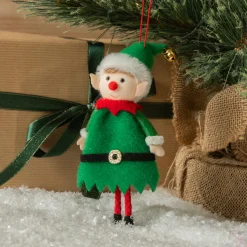 Lutin farceur à suspendre (H20 cm) Garçon et clochette