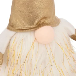 Lutin lumineux à piles (H40 cm) Rémi et bonnet Doré