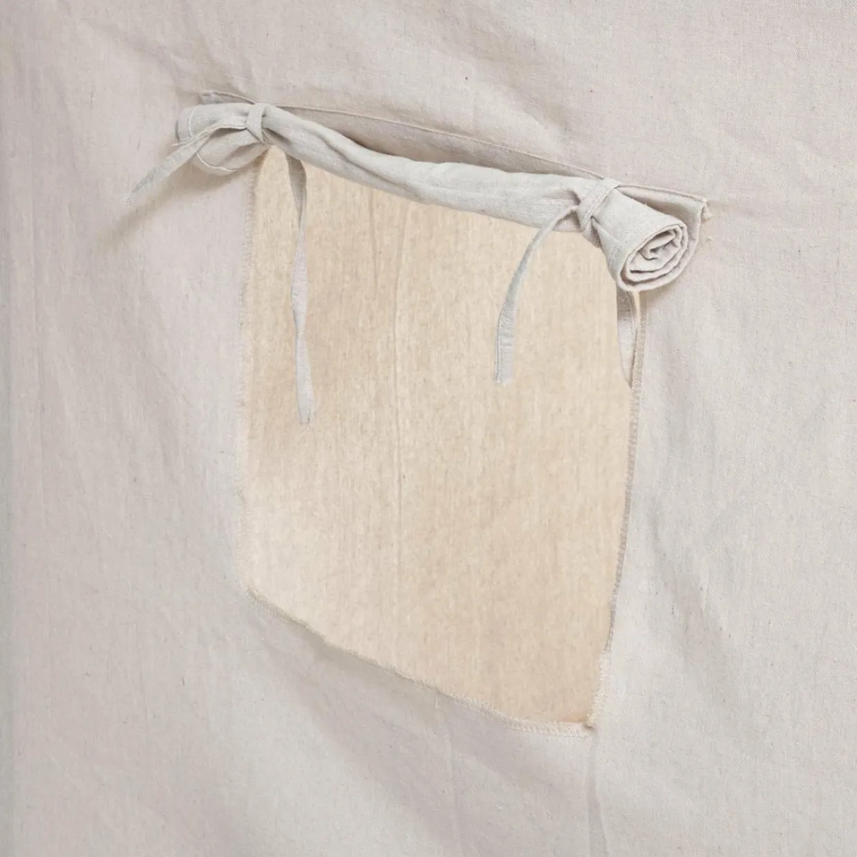 Maison enfant bois et tissu (H116 cm) Safari Beige