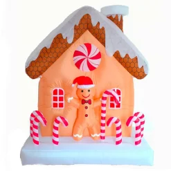 Maison gonflable (180 x 70 cm) Pain d'épice et sucre d'orge Rouge