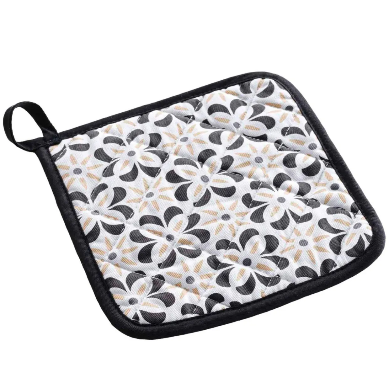 Manique en coton (19 x 19 cm) Solaris Noire