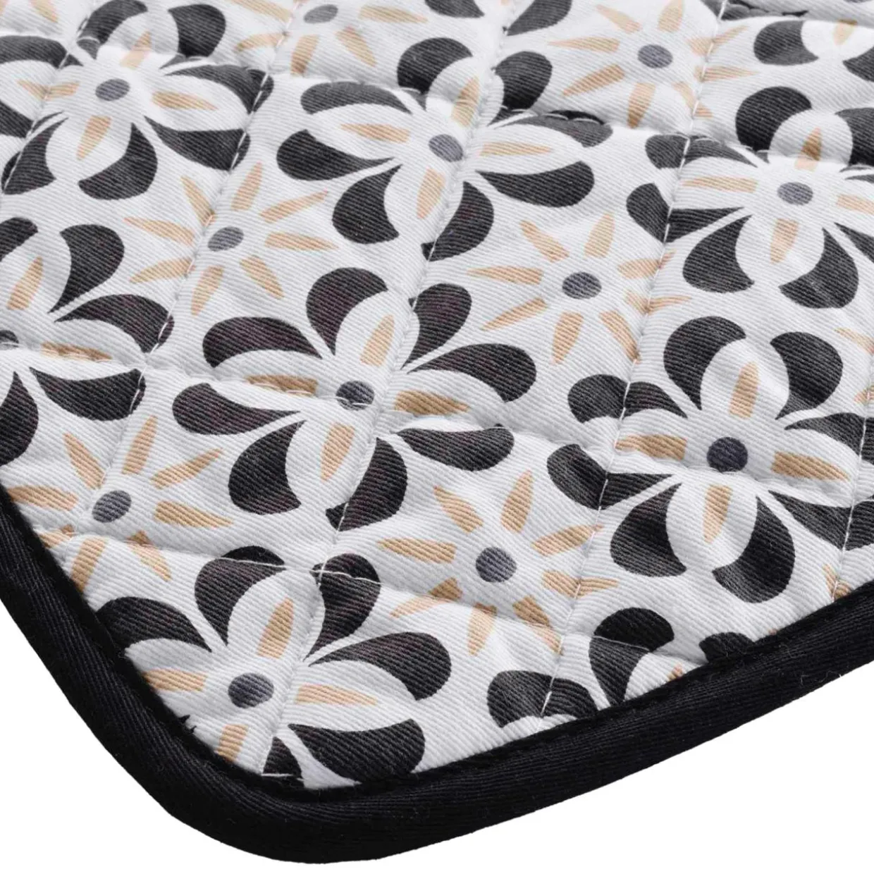 Manique en coton (19 x 19 cm) Solaris Noire