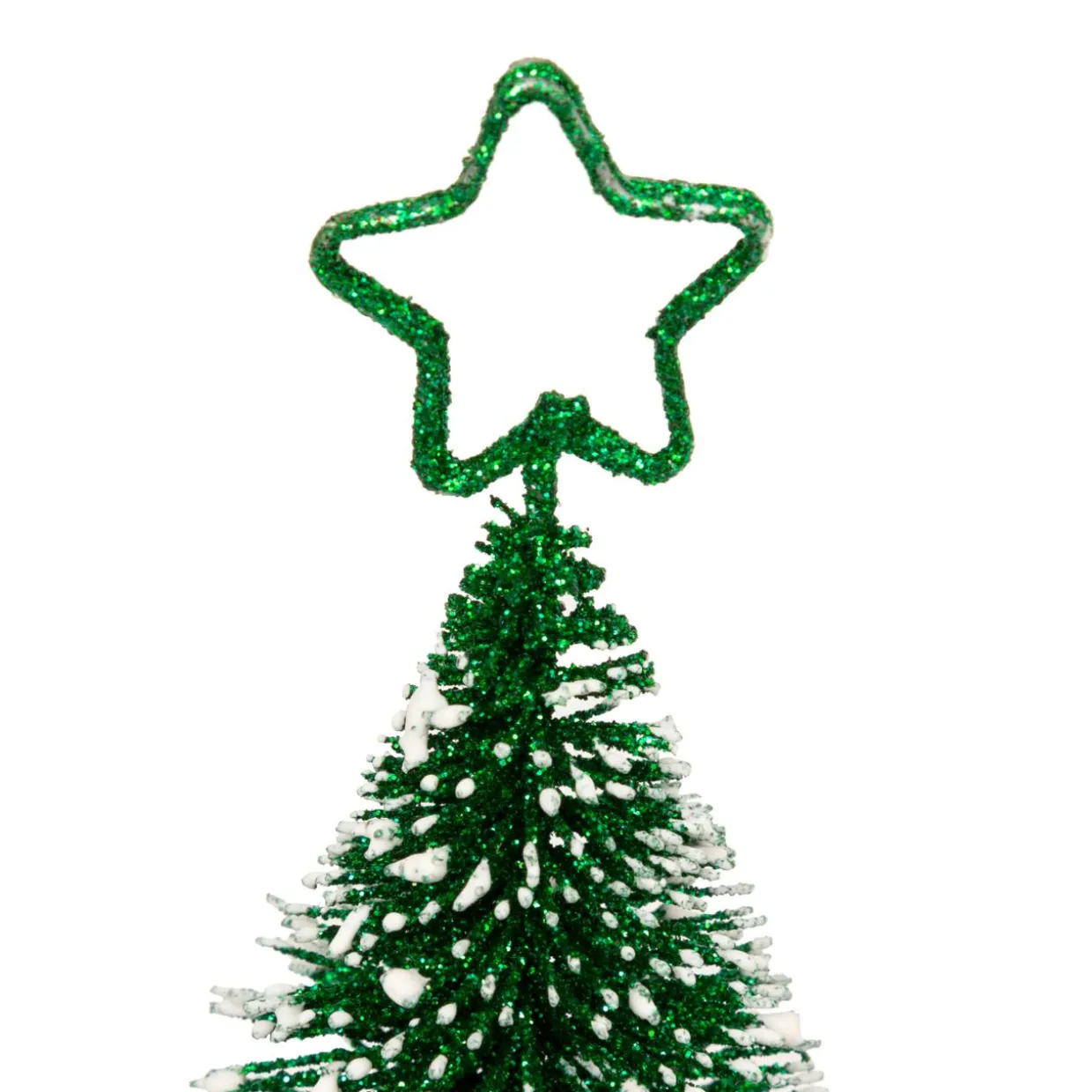 Marque place en métal (H10 cm) Sapin Vert enneigé