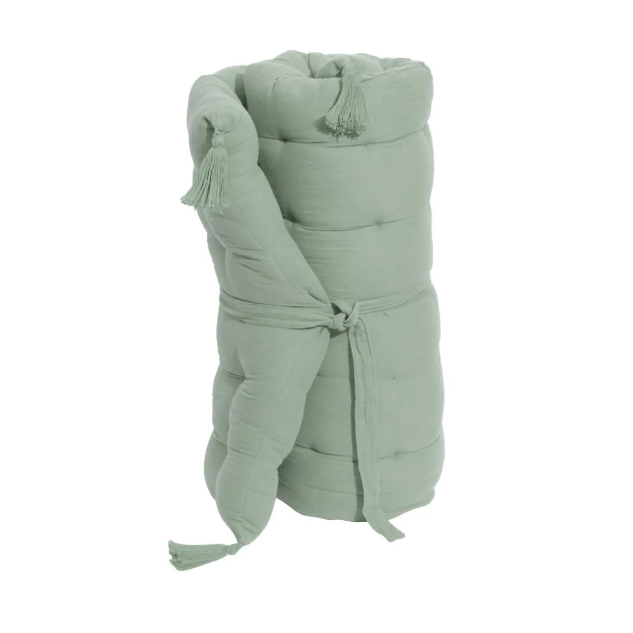 Matelas de sol gaze de coton (60 x 120 cm) Gaïa Vert eucalyptus