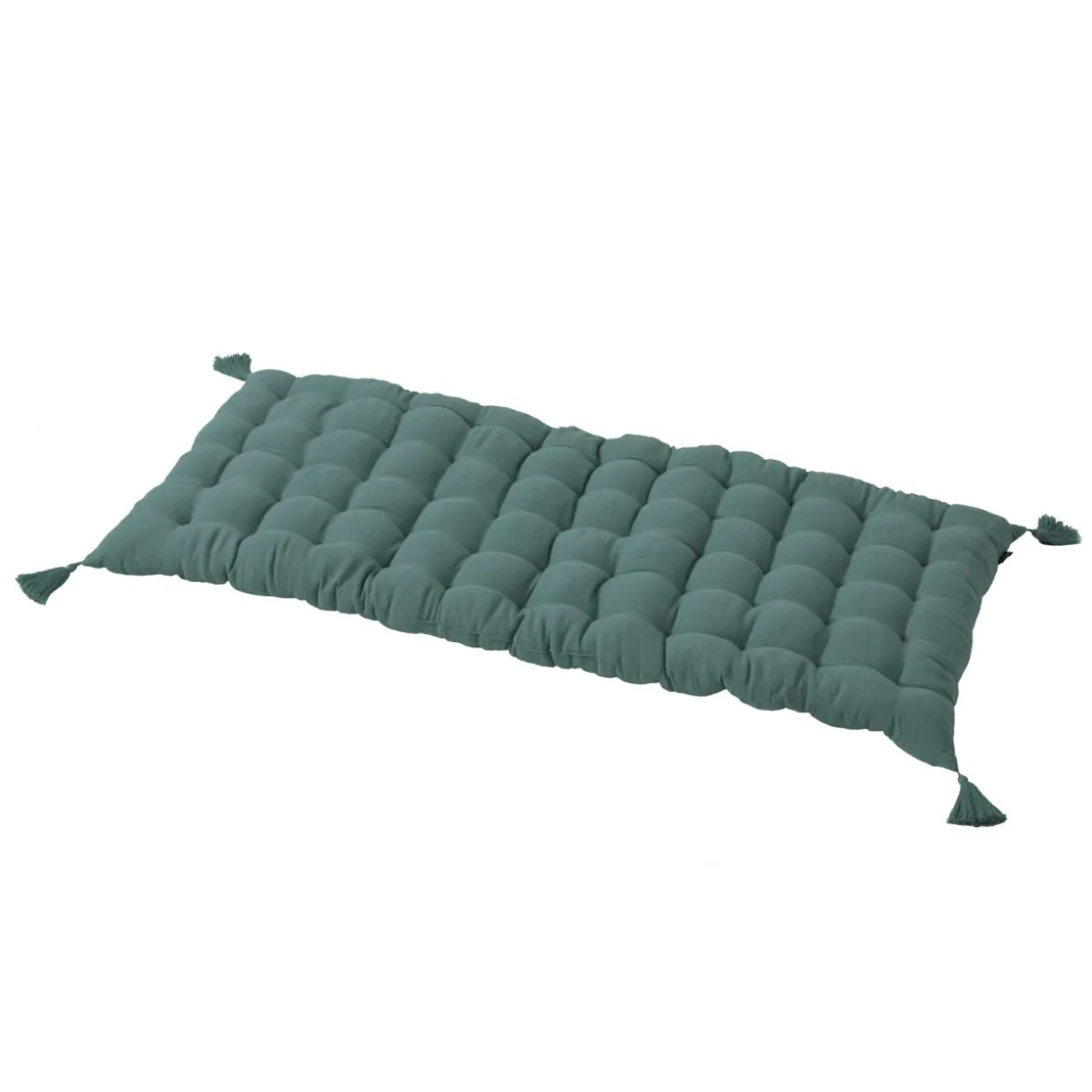 Matelas de sol gaze de coton (60 x 120 cm) Gaïa Bleu canard