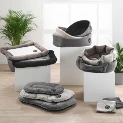 Matelas pour chat et chien Patchy L70 cm Gris/Noir