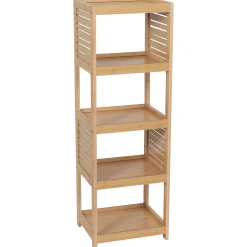 Meuble de rangement bambou 5 étagères (H108 cm) Trinidad Naturel