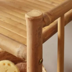 Meuble de rangement en bambou 4 étagères (30 x H115 cm) Hanoï