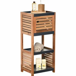 Meuble rangement 4 étagères (36 x H83 cm) Elément Acacia