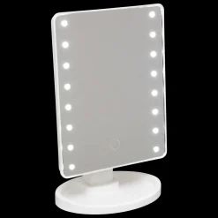 Miroir de salle de bain sur pied lumineux LED (H26 cm) Star