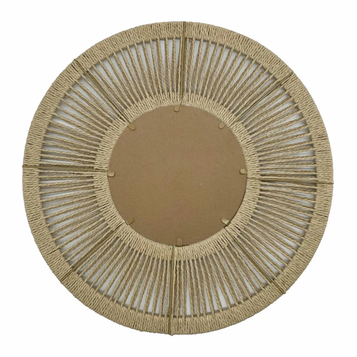 Miroir mural rond en corde (D60 cm) Suva Naturel